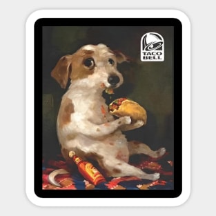 Dog Chill With Taco Bell Sticker
